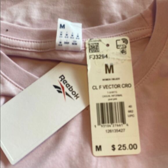 Reebok Women's  Classics Vector Crop Tee - Picture 3 of 5